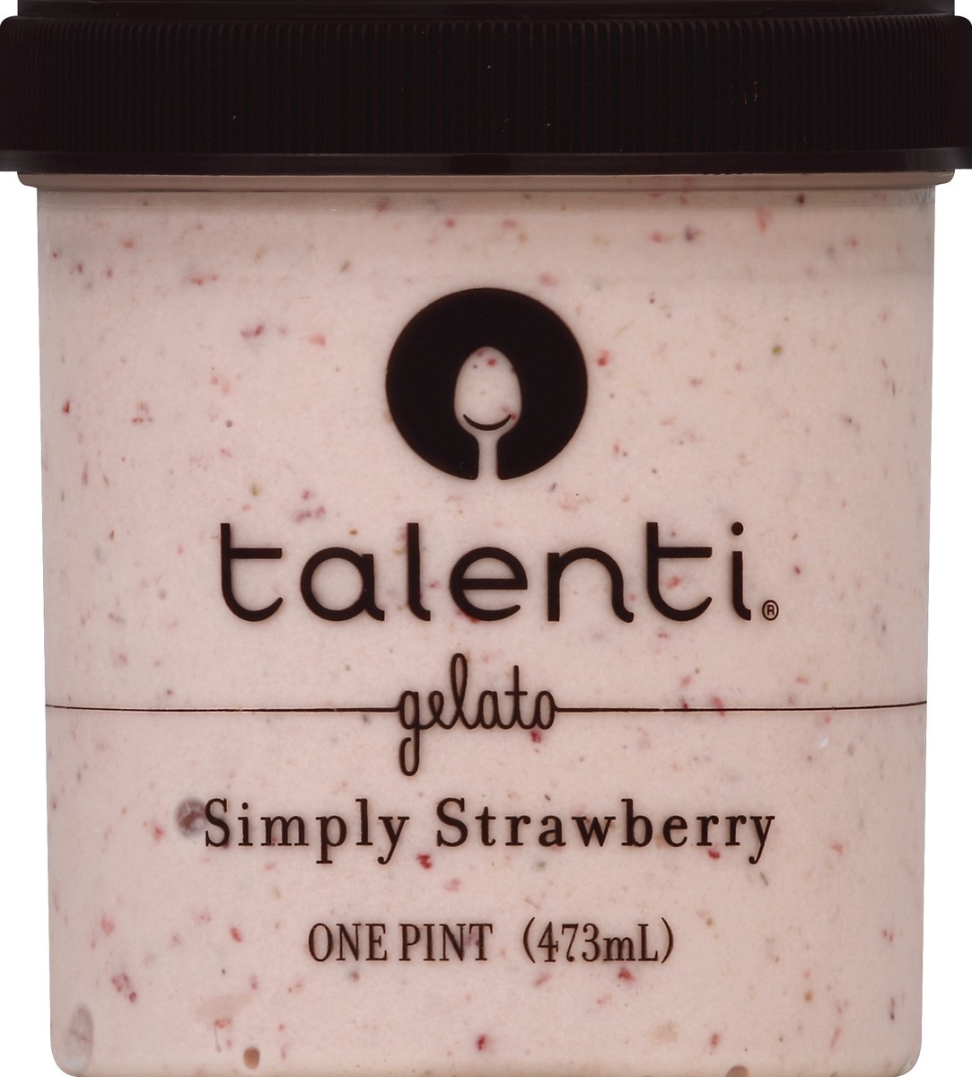 slide 5 of 6, Talenti Simply Strawberry Gelato, 1 pint