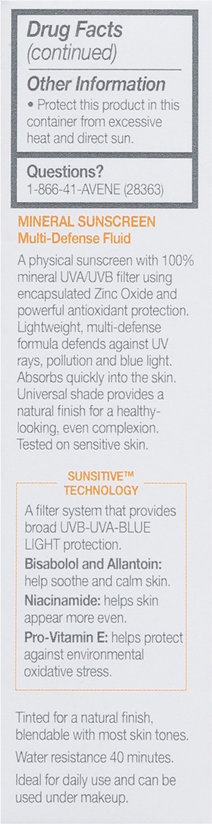 slide 5 of 14, Avène Broad Spectrum SPF 50+ Blue Light Tinted Mineral Sunscreen 1.3 fl oz, 1.3 fl oz