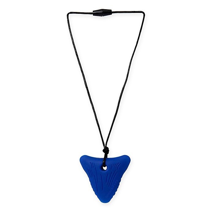 slide 1 of 2, Chewbeads Juniorbeads Sharktooth Pendant Necklace - Blue, 1 ct