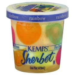 Kemps Fat Free Rainbow Sherbet 1 pint