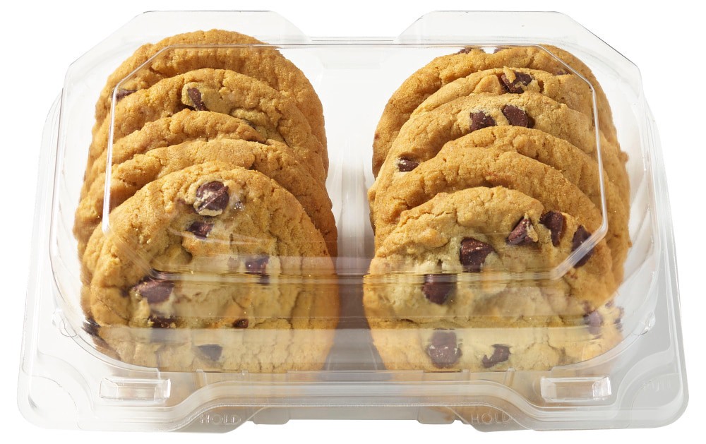 slide 1 of 2, Bakery Chocolate Chip Cookies, 12 ct
