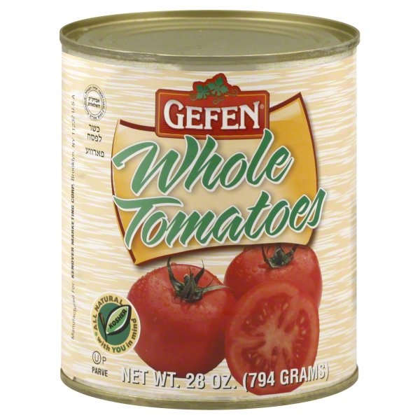 slide 1 of 1, Gefen Whole Tomatoes, 28 oz