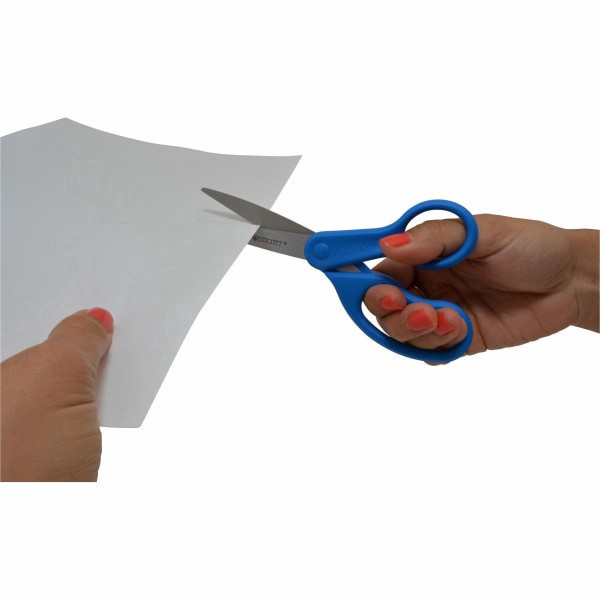 slide 3 of 4, Westcott All Purpose Preferred Stainless Steel Scissors, 8", Pointed, Blue, 1 ct
