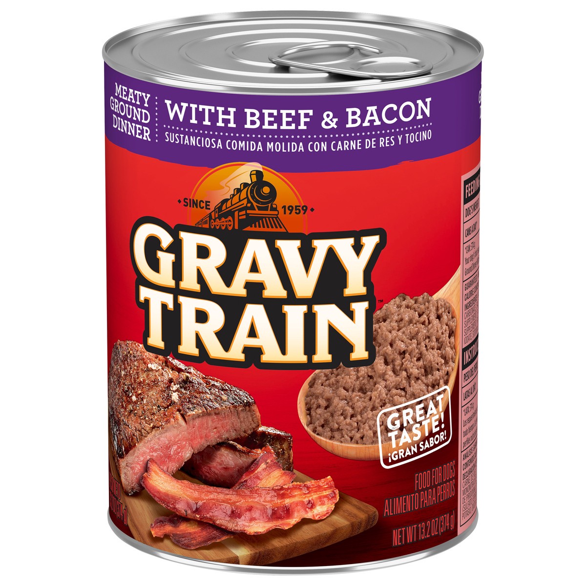 slide 4 of 4, 1/13.2Oz Grvytrn Mty Grnd Dinnr Wth Beef And Bacon, 13.2 oz