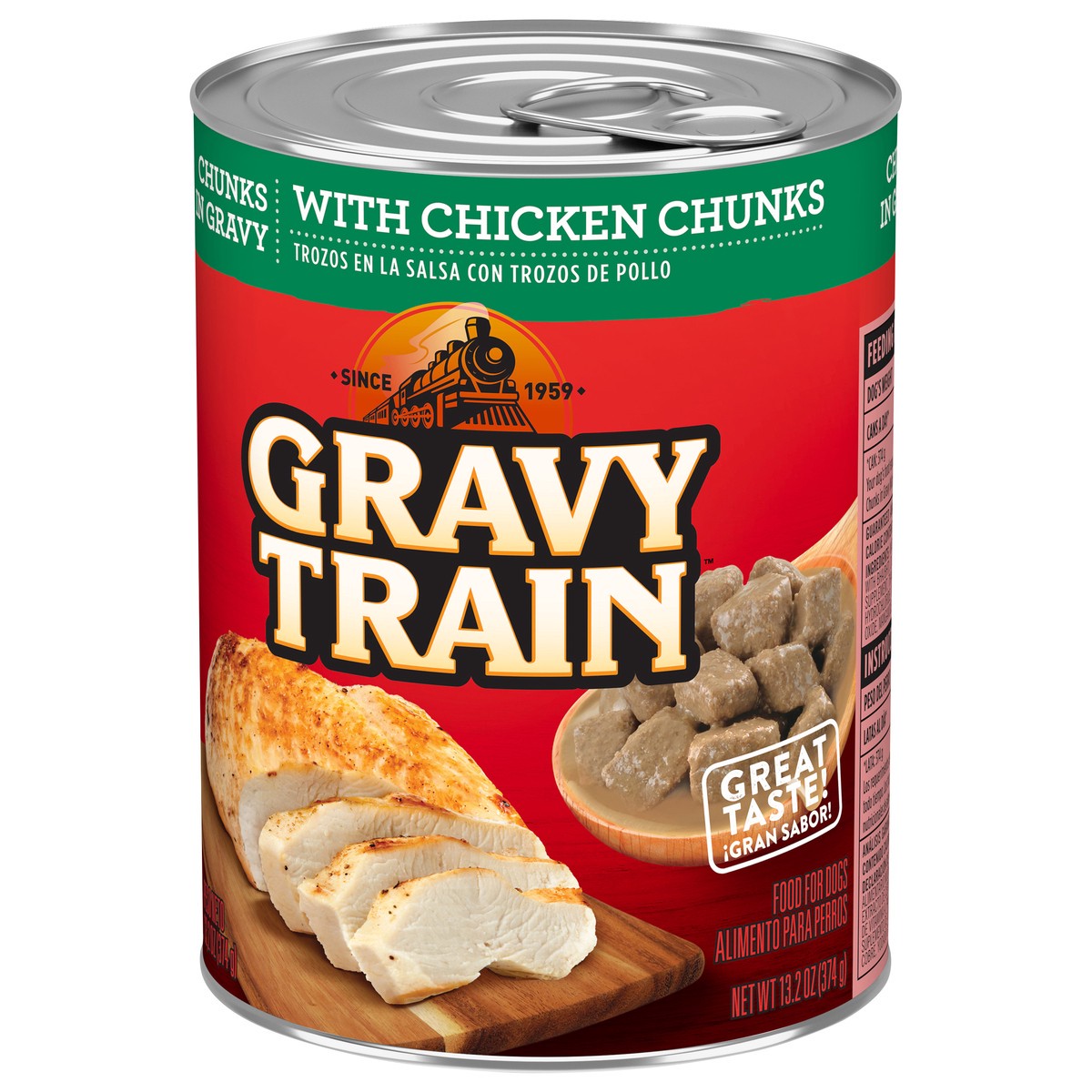 slide 3 of 4, 1/13.2Oz Grvytrn Chnks In Grvy And Chkn, 13.2 oz