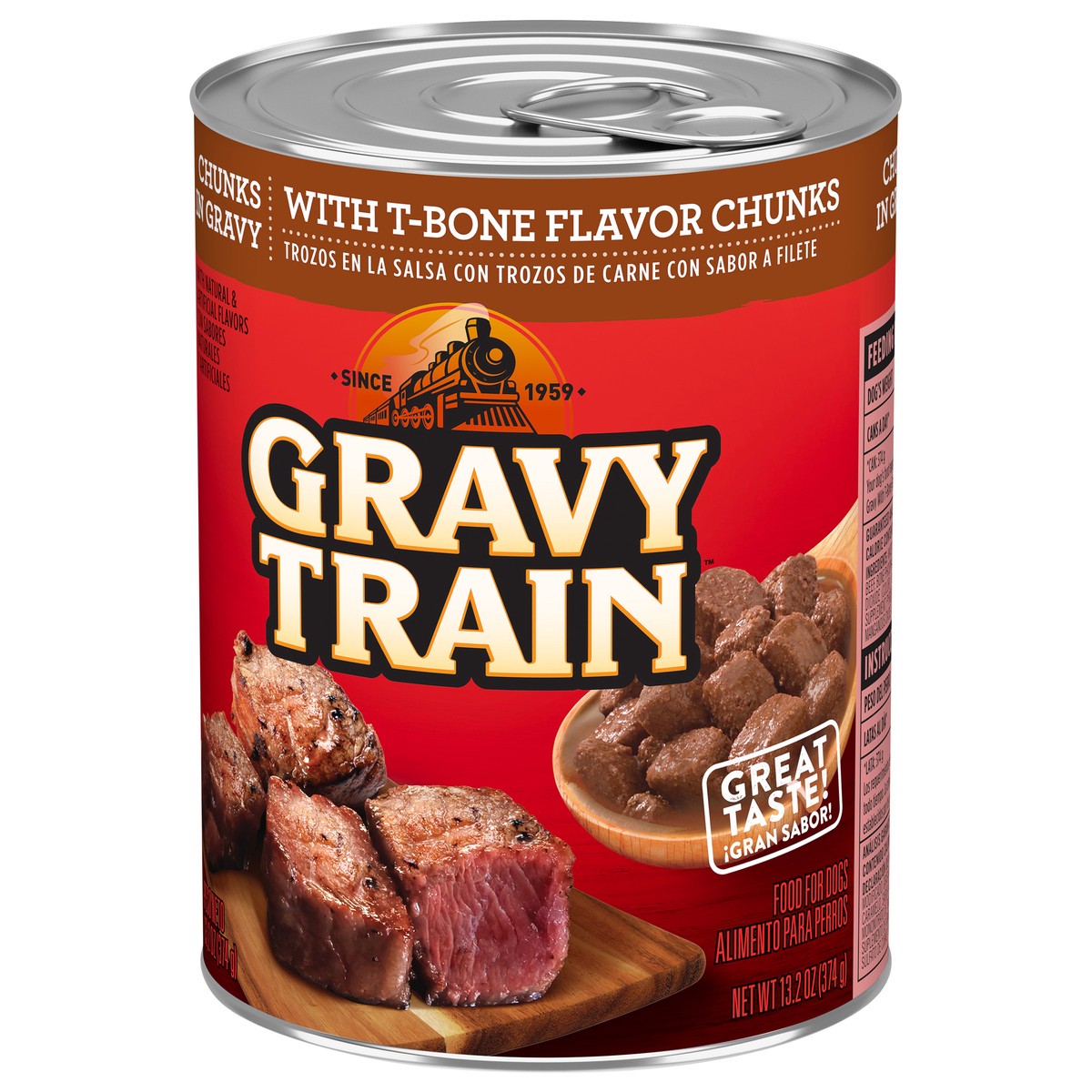 slide 4 of 4, 1/13.2Oz Grvytrn Chnks In Grvy Wth Tbone, 13.2 oz