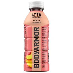 BODYARMOR Lyte Peach Mango Electrolyte Sports Drink, 16 fl oz Bottle