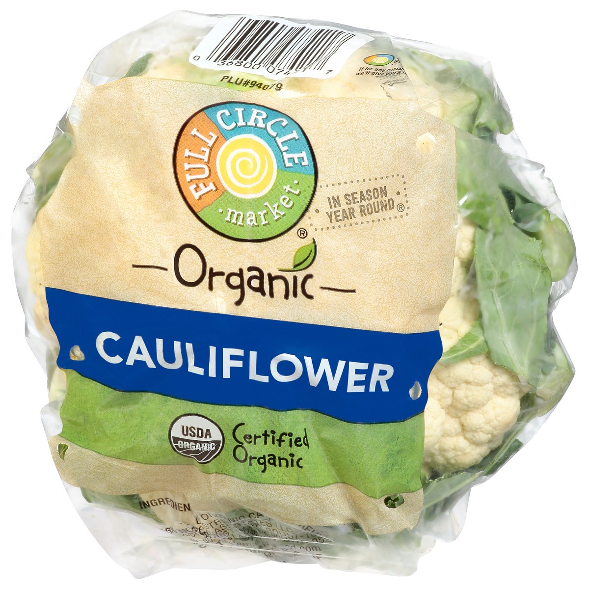 slide 7 of 9, Full Circle Market Organic Cauliflower 1 ea, 1 ct