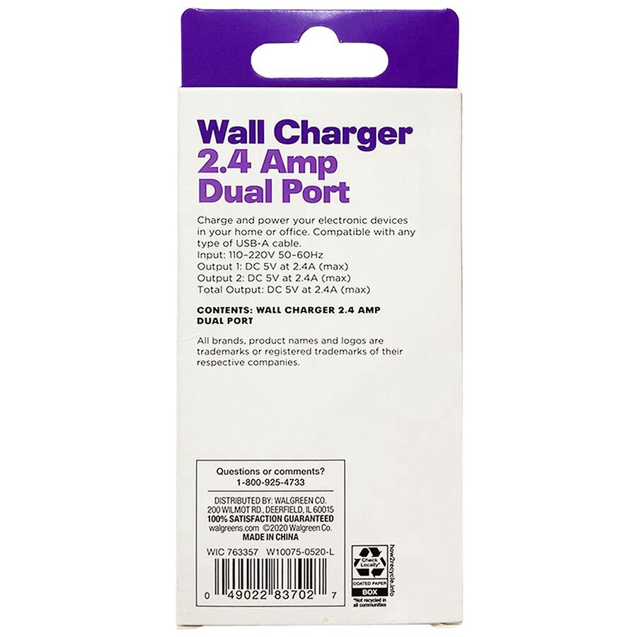 slide 3 of 3, Infinitive Wall Charger Dual Port, 1 ct