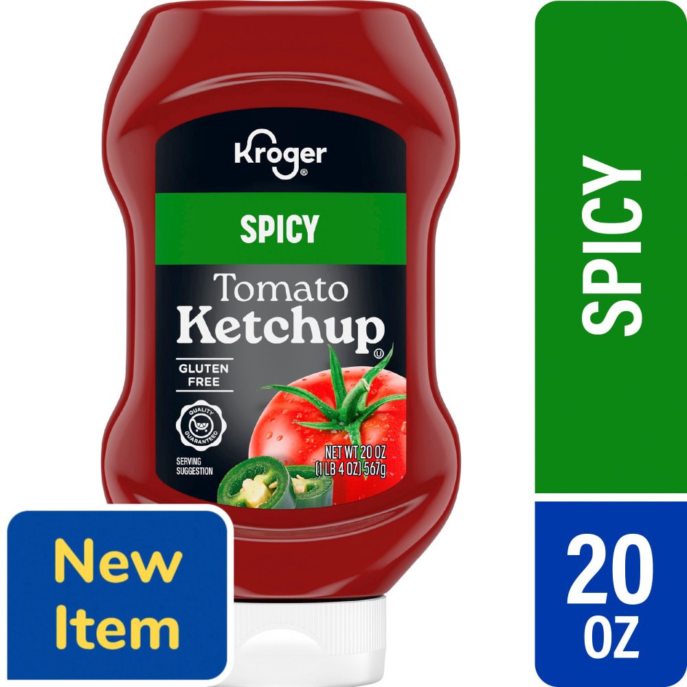 slide 1 of 1, Kroger Spicy Ketchup, 20 oz