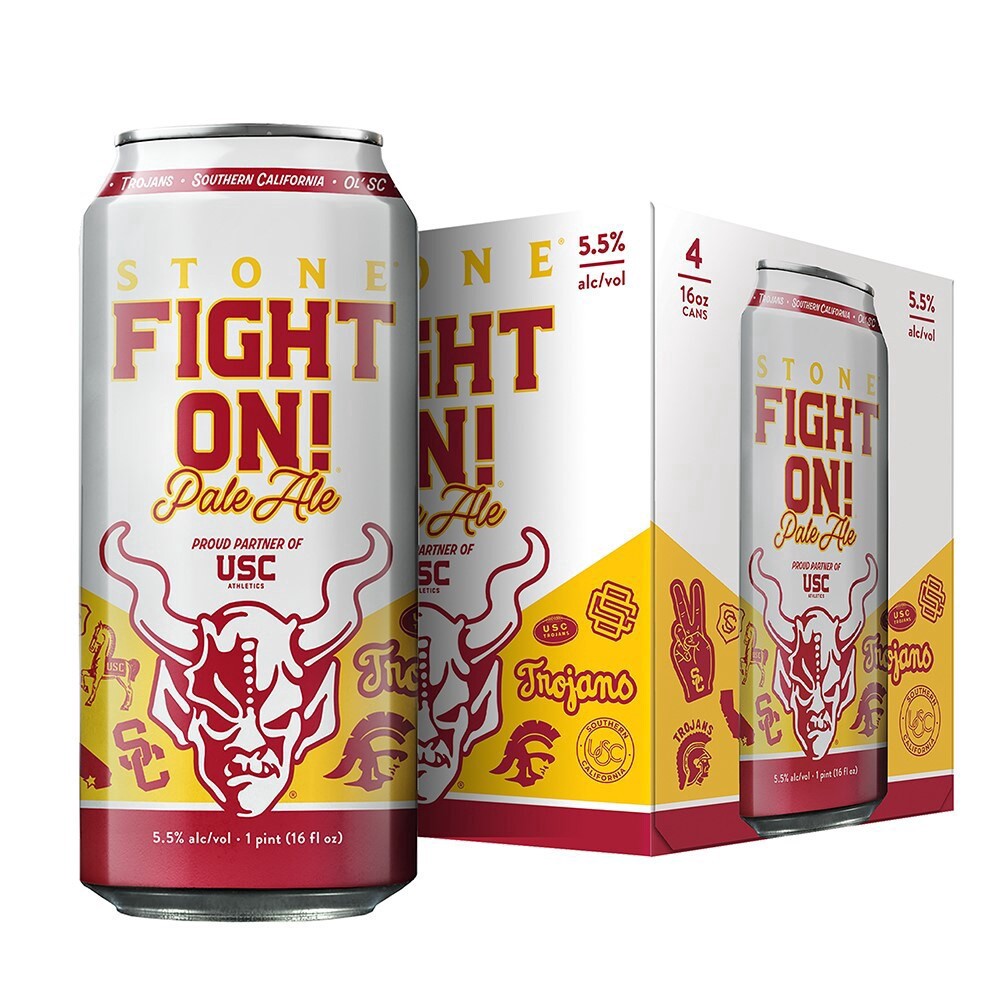 slide 2 of 2, Stone Fight On! Pale Ale 16oz 4pk Cans, 4 ct