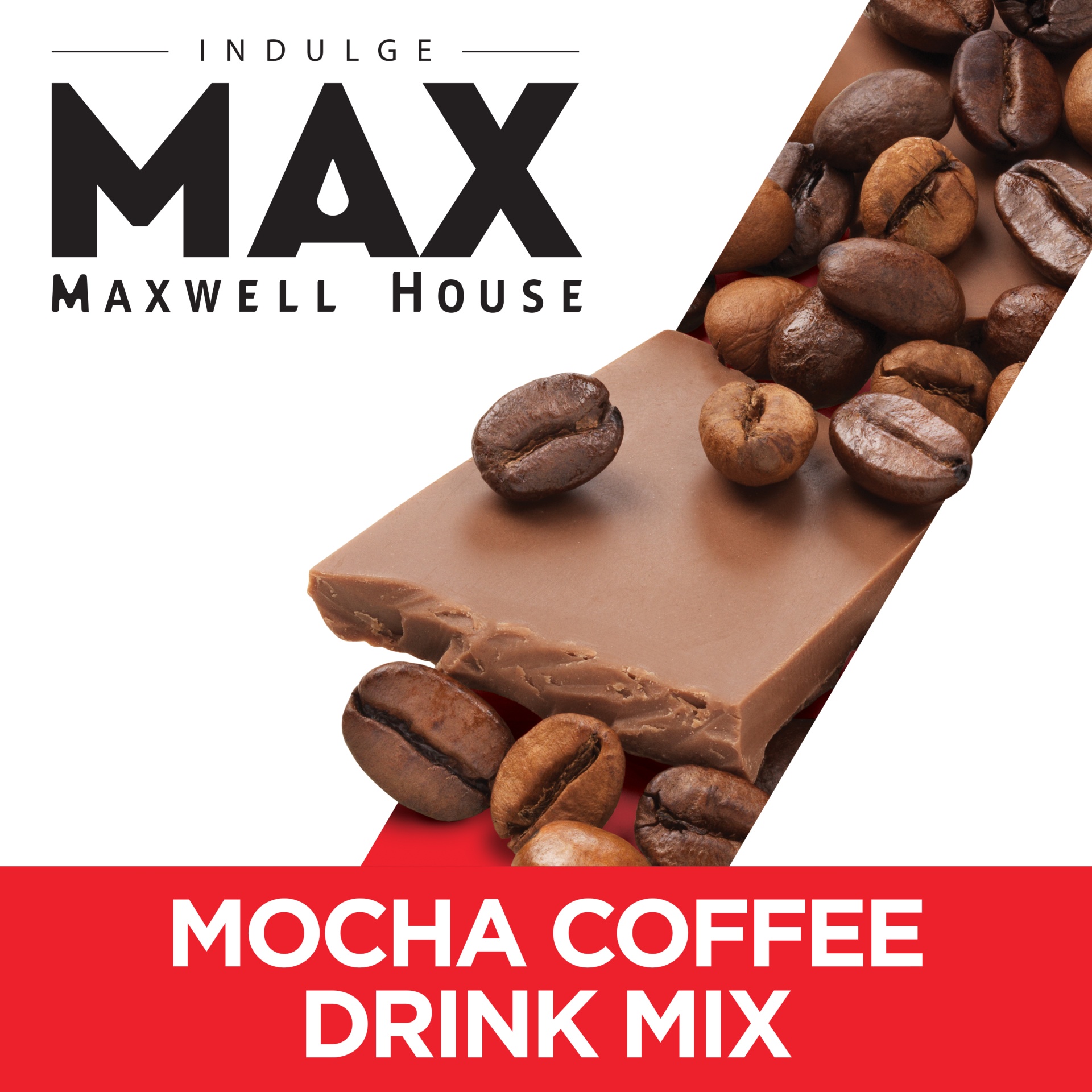 slide 2 of 5, MAX Indulge by Maxwell House Mocha Instant Coffee 12 oz Canister, 12 oz