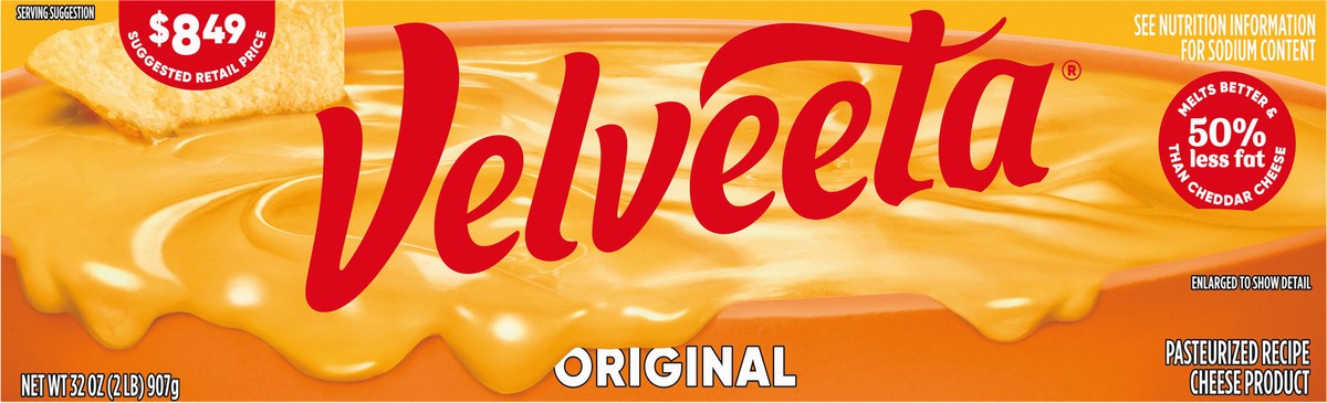 slide 2 of 9, Velveeta Original Pasteurized Recipe Cheese Product, Classic Size, 32 oz Block, 32 oz
