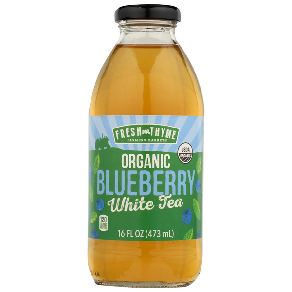 slide 1 of 1, Fresh Thyme Organic Blueberry White Tea, 16 fl oz