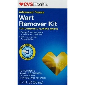 slide 1 of 1, CVS Health Rapid Freeze Wart Remover, 12 Treatments, 2.7 Oz, 1 ct