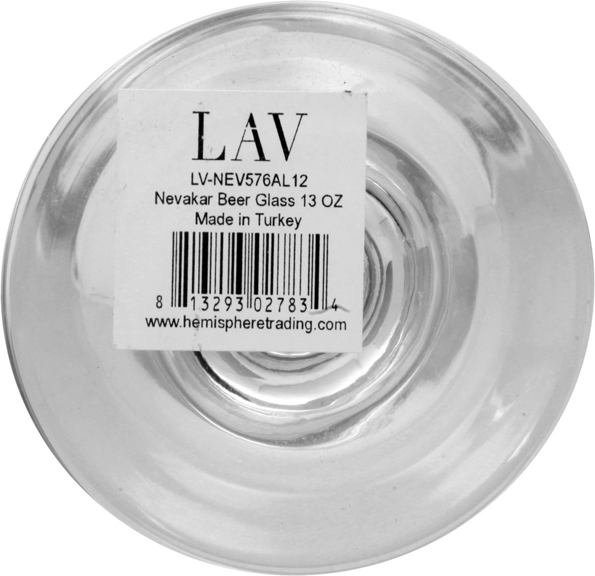 slide 7 of 9, LAV Beer Glass 1 ea, 13 oz