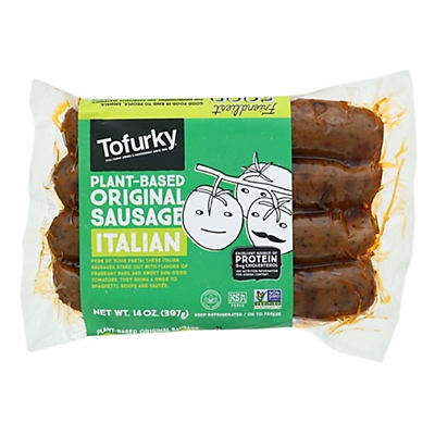 Tofurky Plant-Based Sausage Italian Vegan - 4 ct - 14 oz pkg