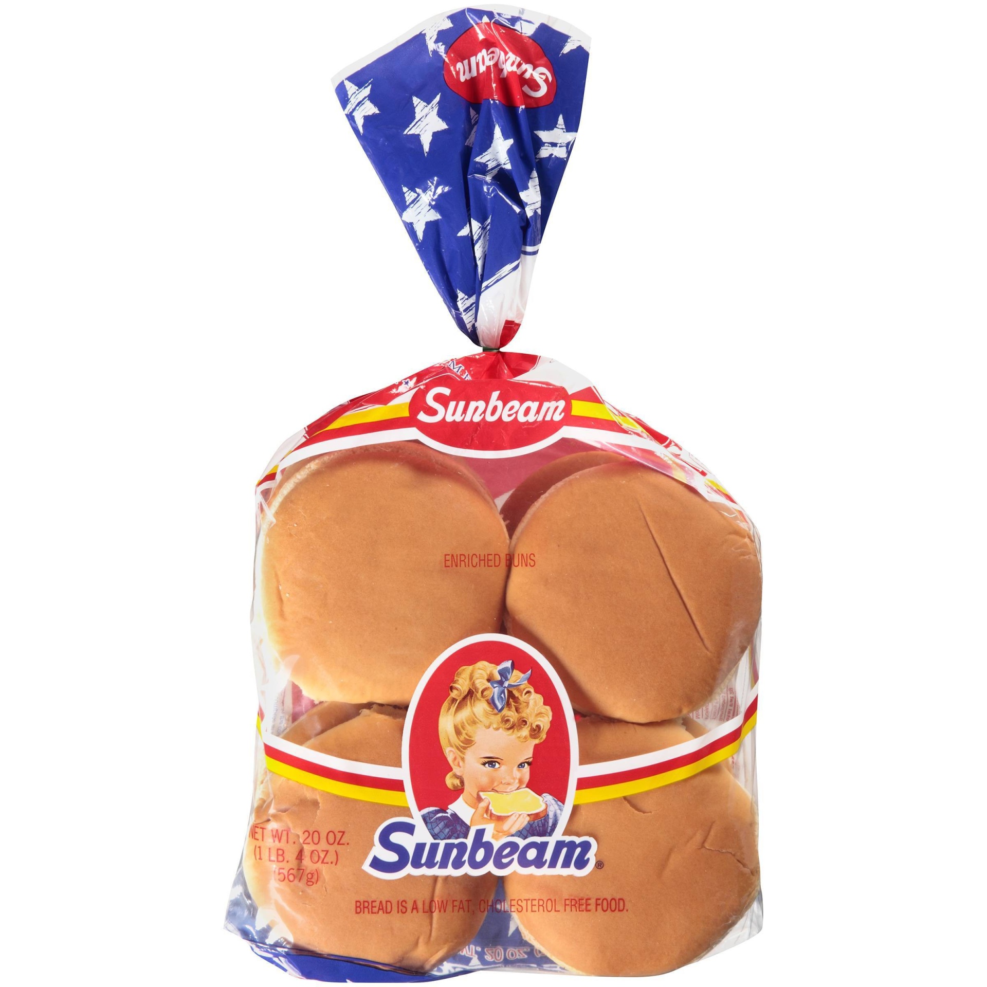 slide 1 of 1, Sunbeam Hamburger Plain, 15 oz