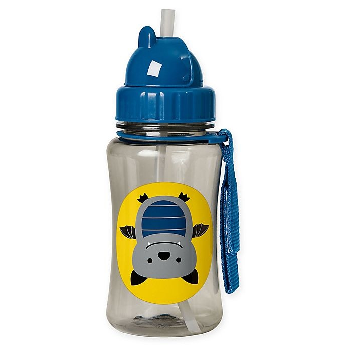 slide 1 of 11, Skip Hop SKIP*HOP Zoo Bat Straw Bottle, 12 oz