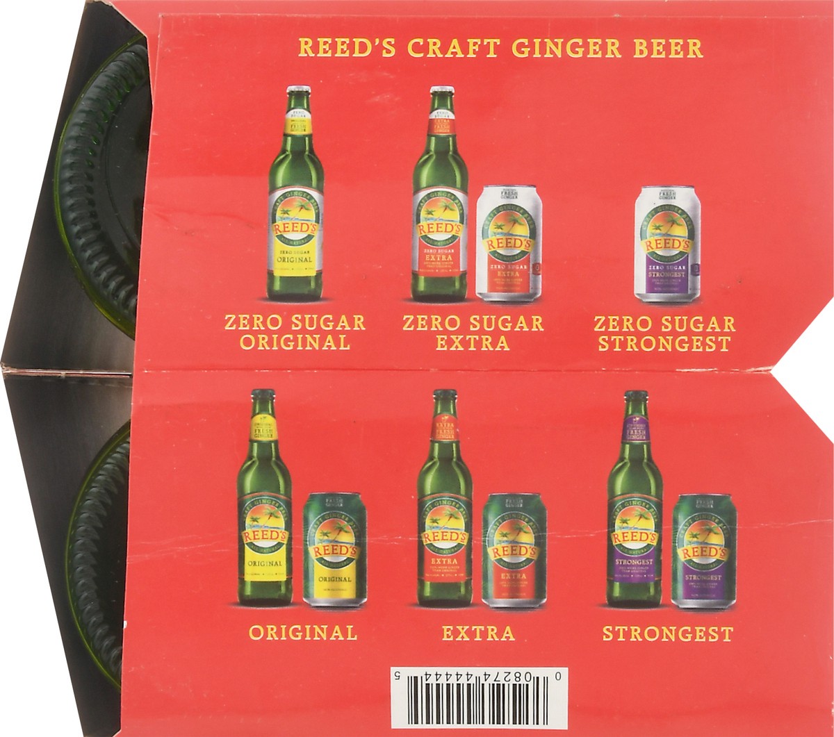 slide 8 of 14, Reed's Extra Ginger Beer 4 Bottles 12 oz Bottle 4 ea, 4 ct