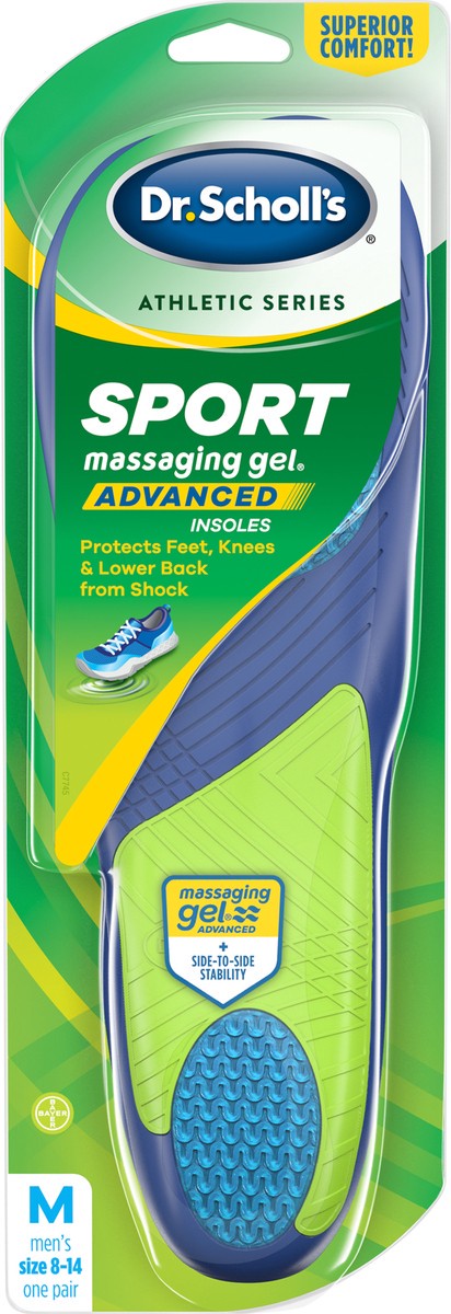 slide 2 of 3, Dr. Scholl's Men's Massaging Gel Sport Insoles 1 ea, 1 ct