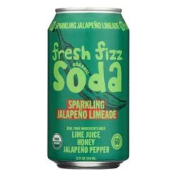Fresh Fizz Organic Soda Sparkling Jalapeno Limeade - 12 fl oz
