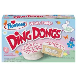 HOSTESS White Fudge DING DONGS, Springtime Limited Edition – 10.72 oz