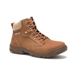 Caterpillar Women's Tess Steel Toe Work Boot, Brown, 6 Wide