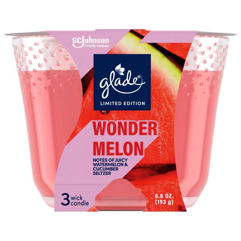 slide 5 of 11, Glade Candle Lto - Wonder Melon, 6.8 oz