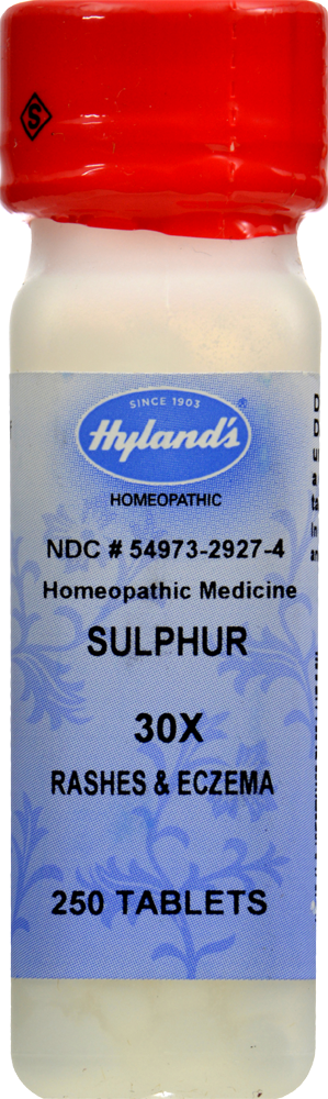 slide 1 of 1, Hyland's Homeopathic Medicine Sulphur Tablets, 250 ct