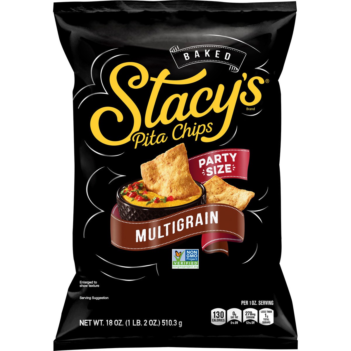 slide 1 of 3, Stacy's Pita Chips, 18 oz