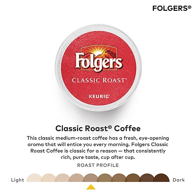 slide 3 of 7, Folgers Classic Roast Coffee Keurig K-Cup Pods, 48 ct