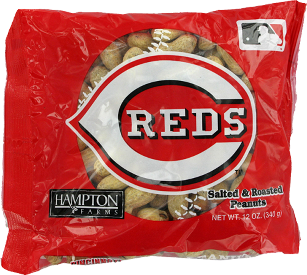 slide 1 of 1, Hampton Farms Red Salted Peanuts, 12 oz