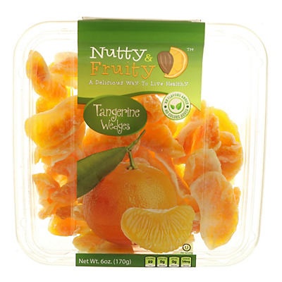 slide 1 of 1, Nutty & Fruity Dried Tangerine Wedges, 6 oz