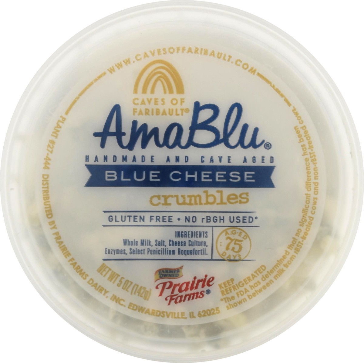 slide 6 of 9, Caves of Faribault AmaBlu Blue Cheese Crumbles 5 oz, 5 oz