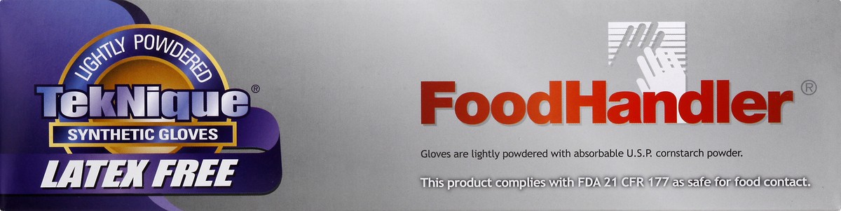 slide 10 of 10, FoodHandler Teknique Small Synthetic Gloves 100 ea, 100 ct