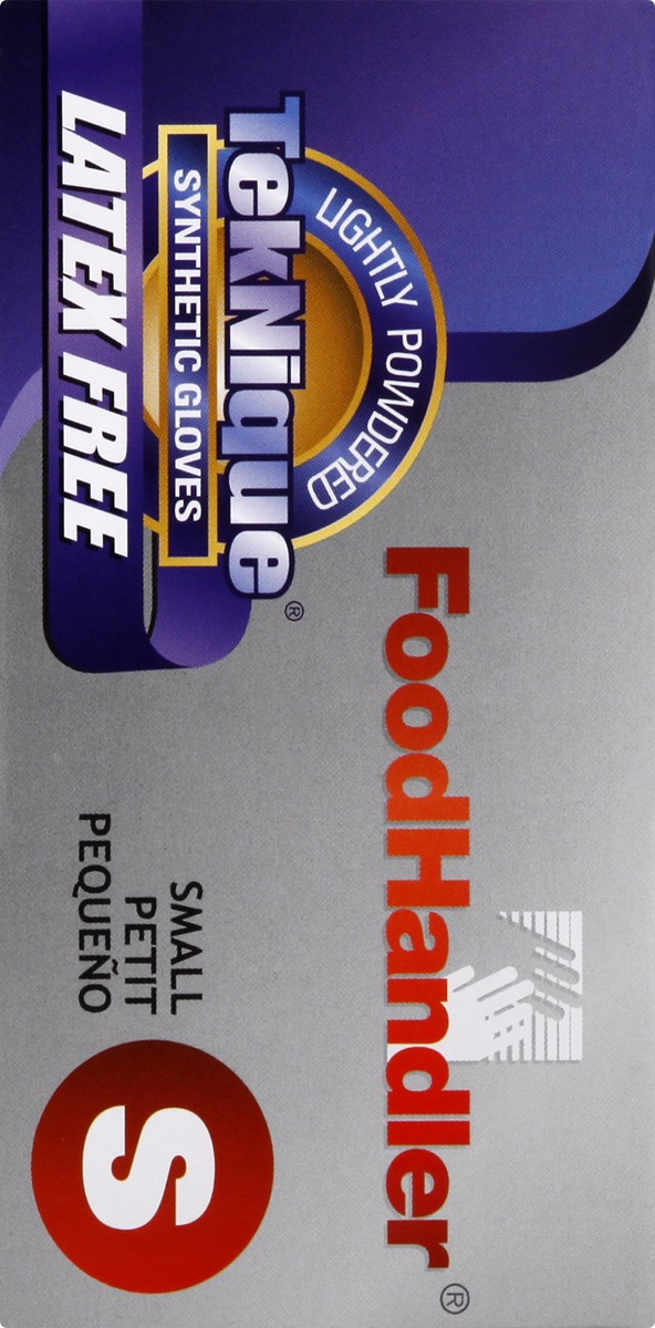 slide 7 of 10, FoodHandler Teknique Small Synthetic Gloves 100 ea, 100 ct