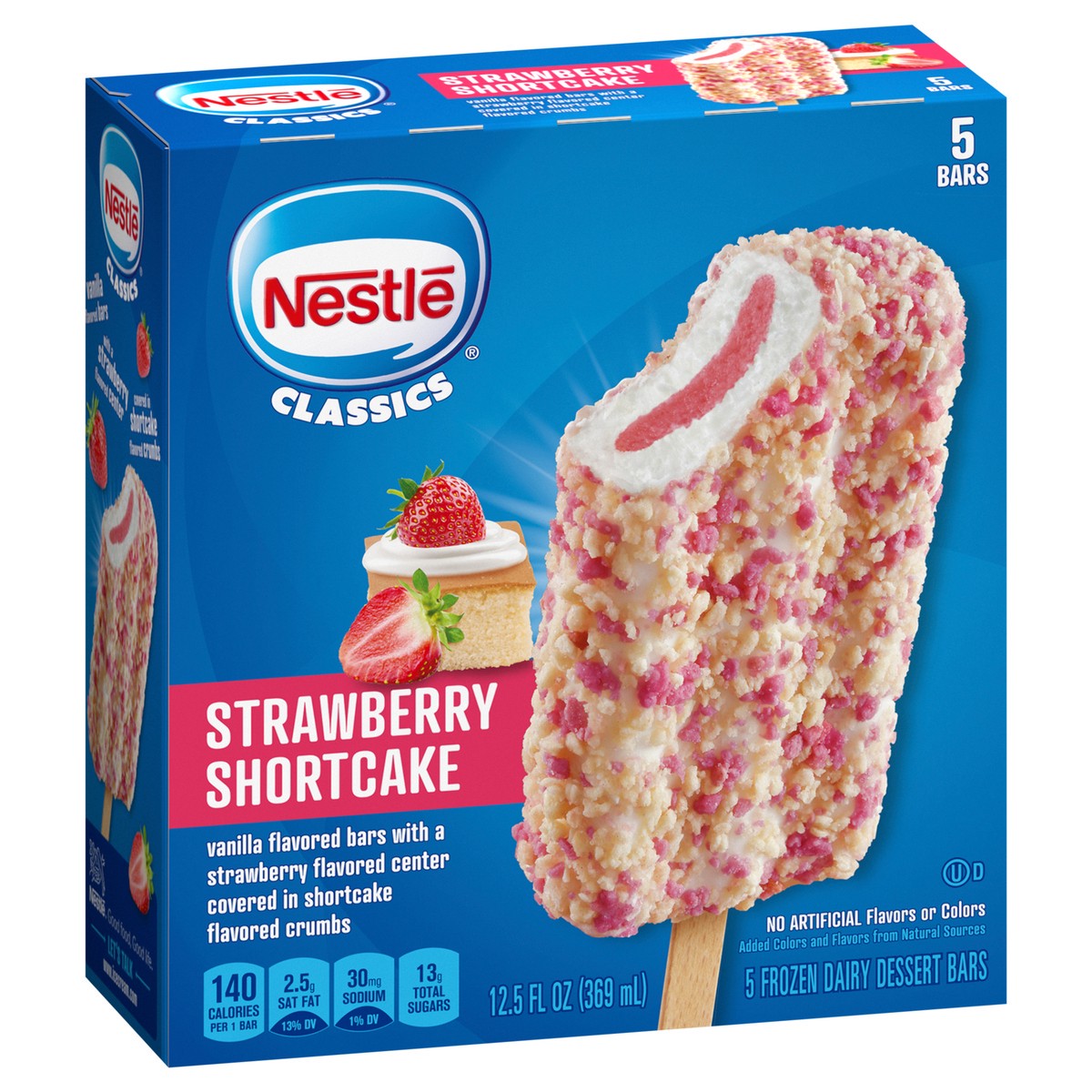 slide 3 of 9, Nestlé Classics Strawberry Shortcake Frozen Dairy Dessert Bars 5 ea, 5 ct