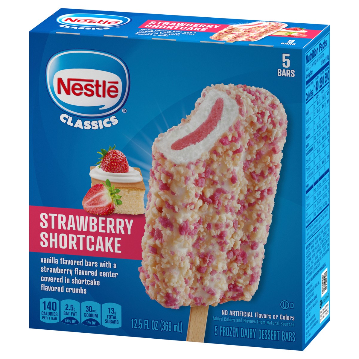 slide 6 of 9, Nestlé Classics Strawberry Shortcake Frozen Dairy Dessert Bars 5 ea, 5 ct