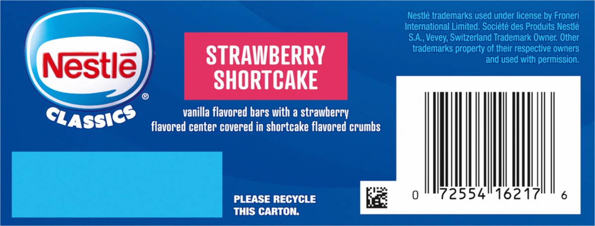 slide 7 of 9, Nestlé Classics Strawberry Shortcake Frozen Dairy Dessert Bars 5 ea, 5 ct