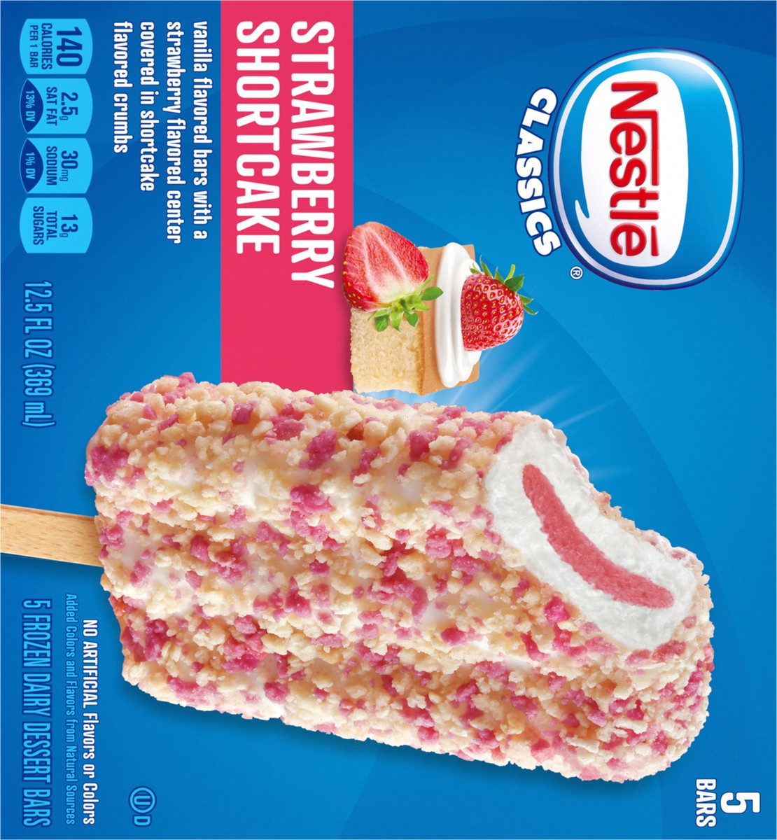 slide 8 of 9, Nestlé Classics Strawberry Shortcake Frozen Dairy Dessert Bars 5 ea, 5 ct