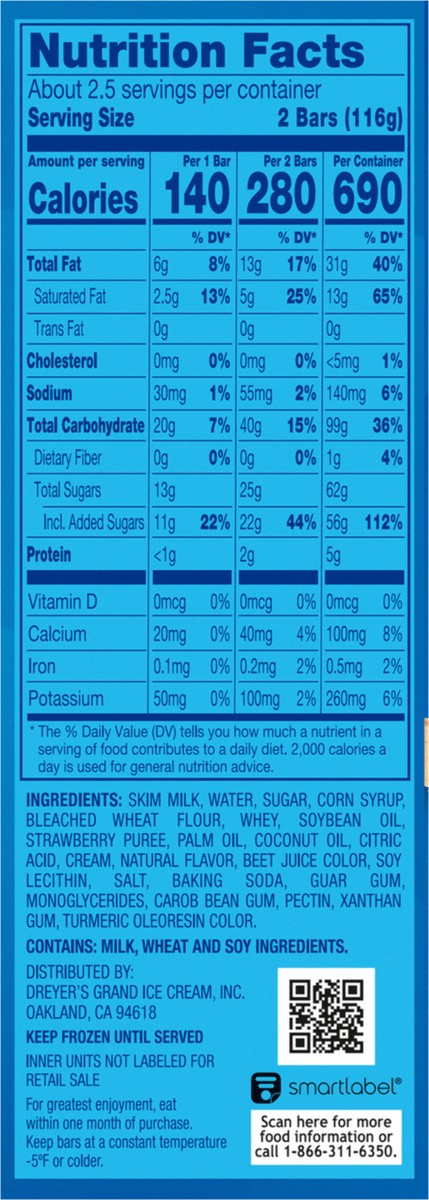 slide 5 of 9, Nestlé Classics Strawberry Shortcake Frozen Dairy Dessert Bars 5 ea, 5 ct