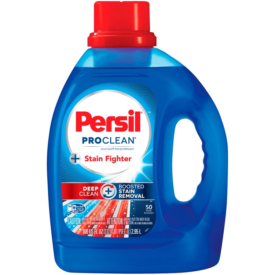 slide 1 of 3, Persil Pro Clean +Stain Fighter Power-Liquid Detergent 100 fl oz, 100 fl oz