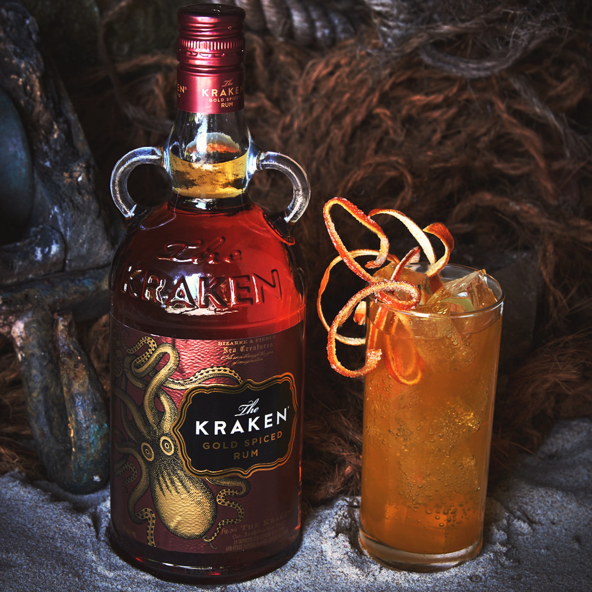 slide 5 of 10, The Kraken Gold Spiced Rum 750 ml, 750 ml