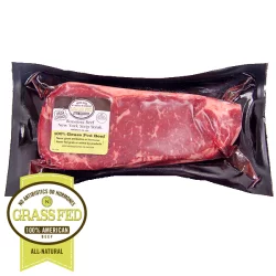Lunds & Byerlys Grass Fed Beef Boneless New York Strip Steak