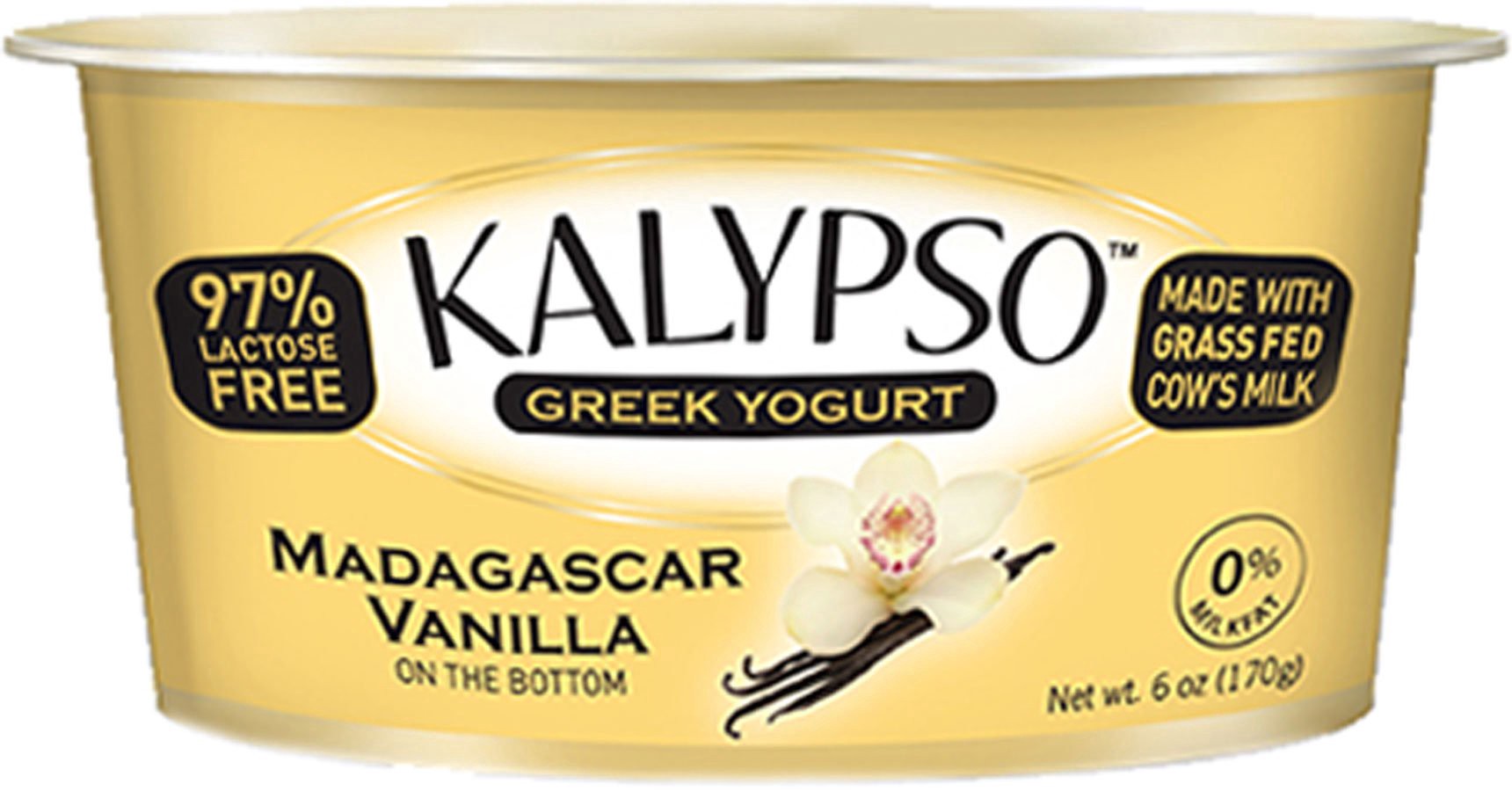 slide 1 of 1, Kalypso Greek Yogt Madag Vanil, 6 oz