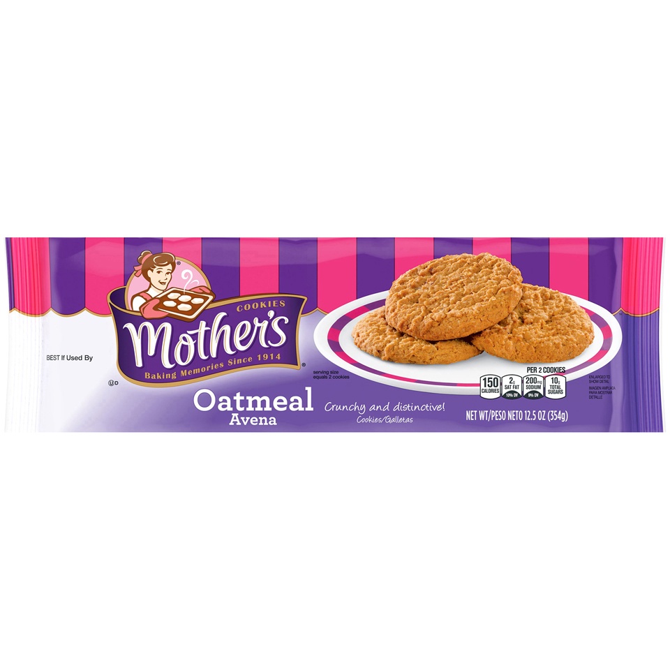 slide 1 of 5, Mother's Oatmeal Cookies, 12.5 oz