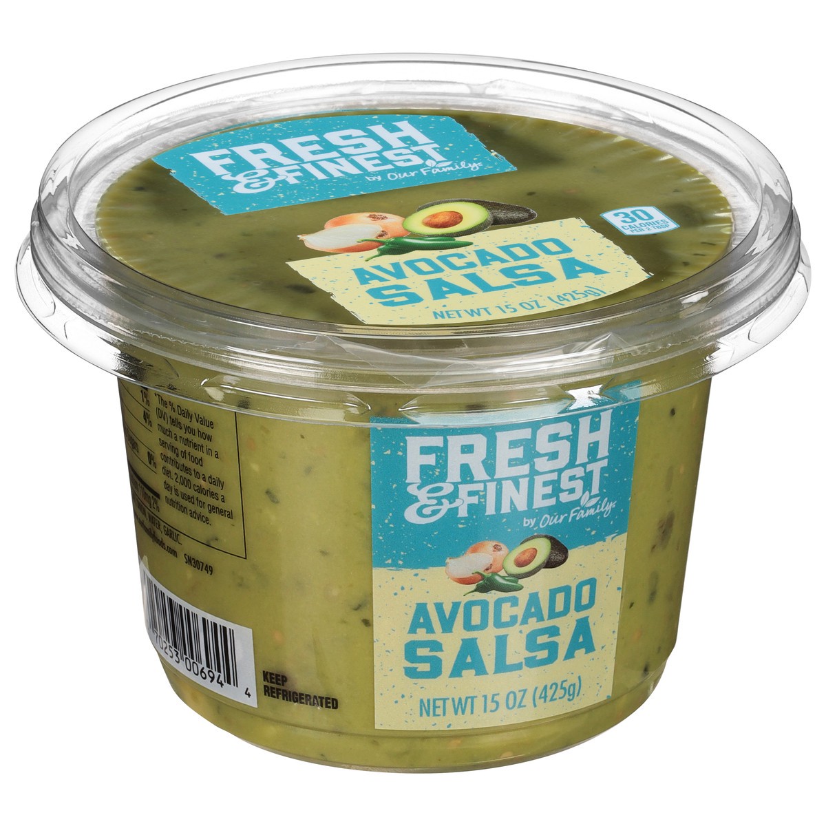 slide 3 of 4, Fresh & Finest by Our Family Avocado Salsa 15 oz, 15 oz