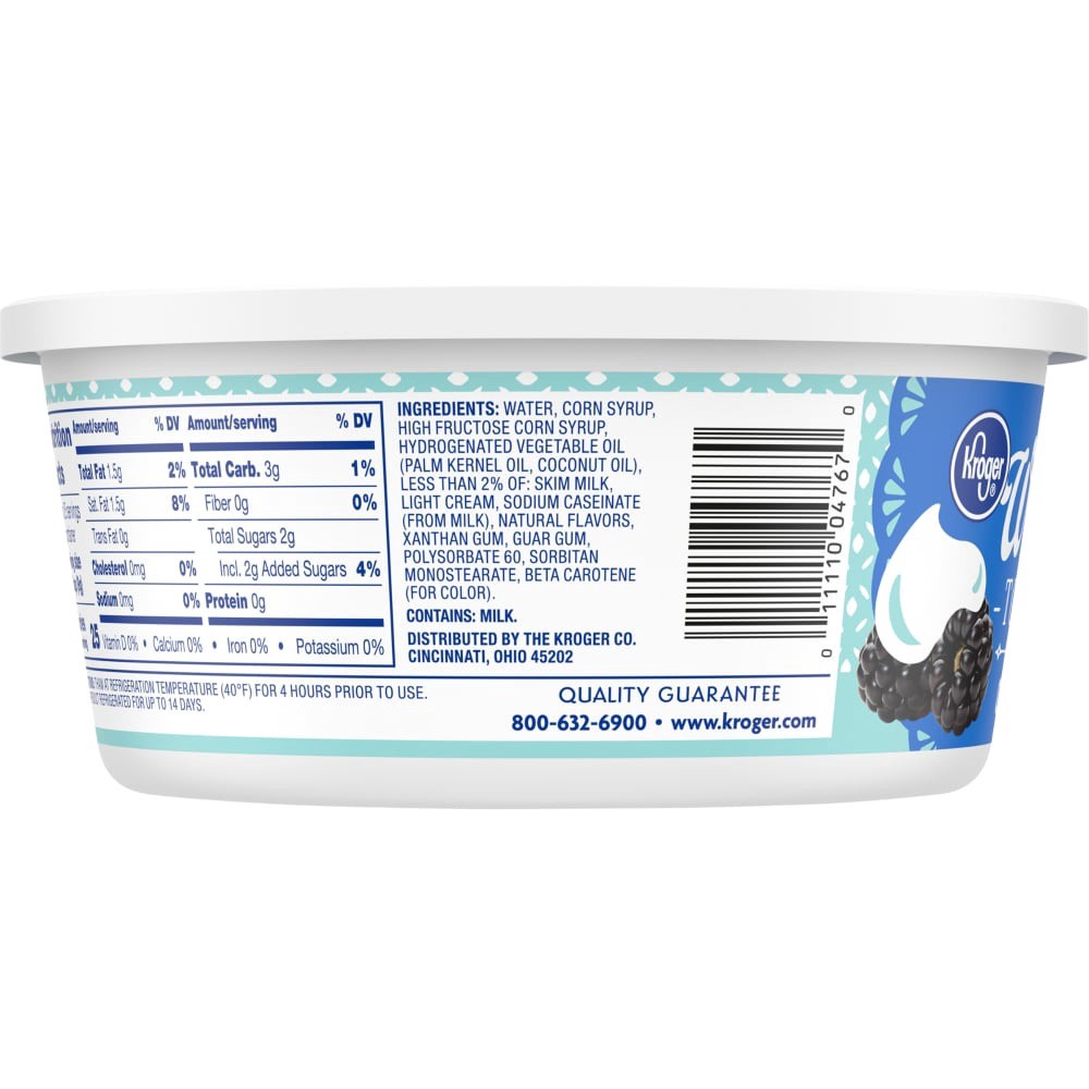 slide 3 of 5, Kroger Original Whipped Topping, 8 oz