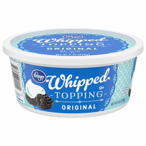 slide 1 of 5, Kroger Original Whipped Topping, 8 oz